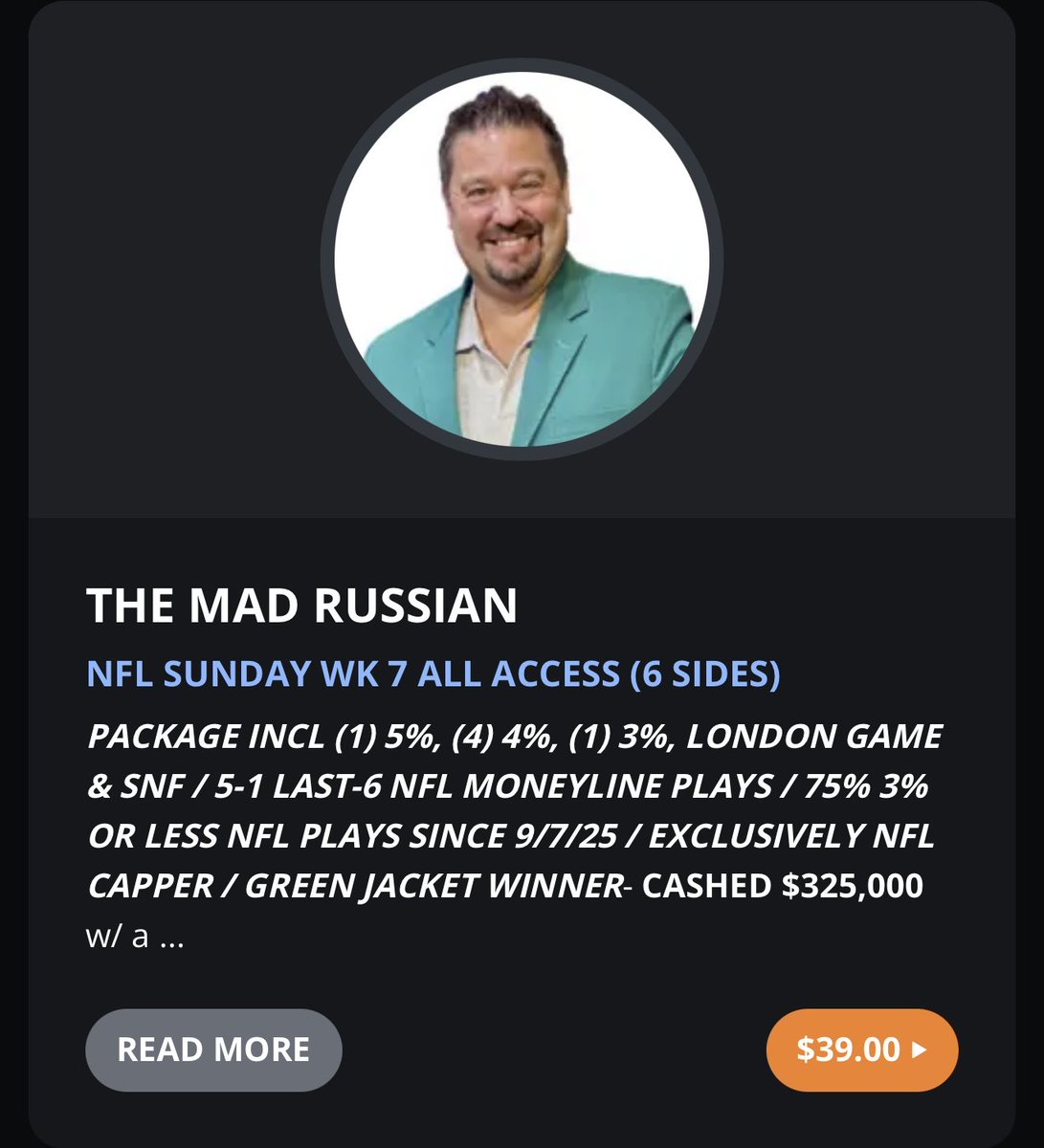 MadRussianNFL's tweet image. 5 STRAIGHT FREE Play Wins 🔥 Going for 6!

🎯 FREE PLAY: Jags +3 vs Rams
⏰ 9:30 AM EST (London) 

Sloppy weather, Stafford’s 1–8 in rain/snow w/ 54.6% &amp;amp; 14 TD/11 INT. No Puka!

💰 6 NFL Plays tomorrow (incl. my TOP pick) → TheMadRussian.com

Use code Score30 for 30% off