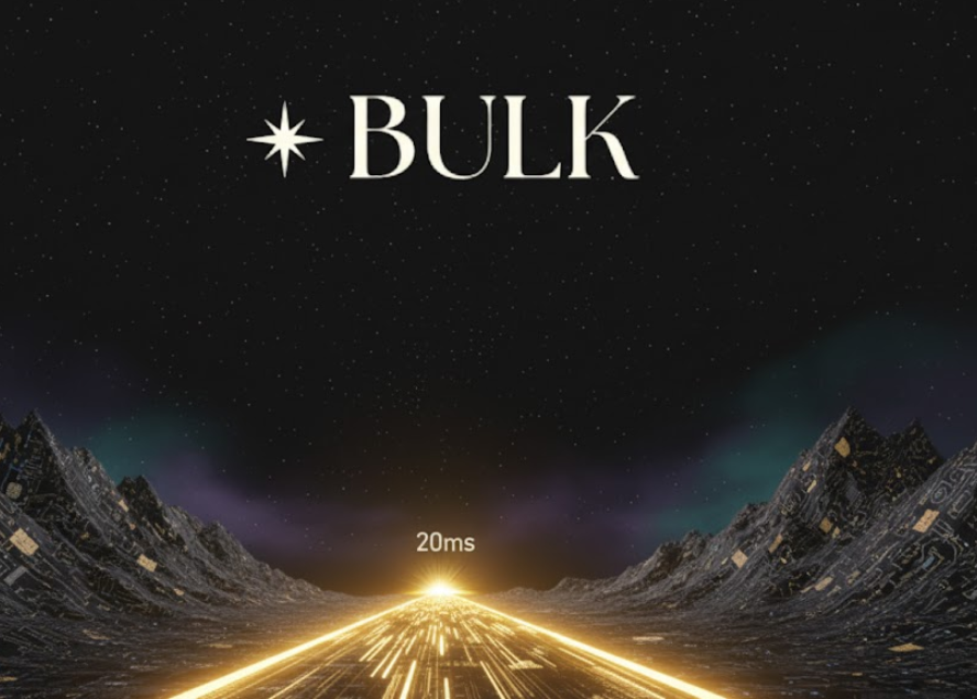 Been watching <a href="/bulktrade/">BULK</a> for a while and this one might just rewrite how on-chain perps actually work. ⚡️

Built on <a href="/solana/">Solana</a> for pure speed sub-20ms latency, millions of orders per second in testing. BULK runs FIFO orderbooks with crypto proofs to prevent front-running, plus