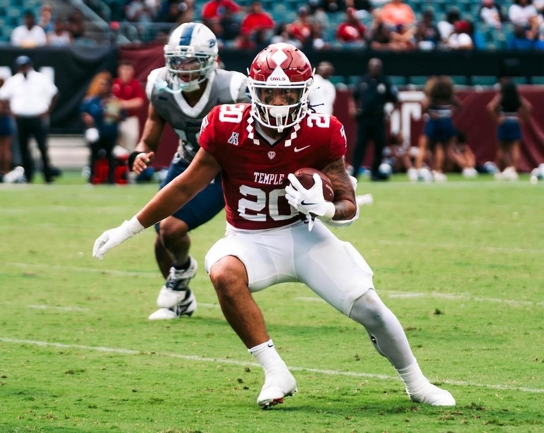 Week 8 Performance

RB Jay Ducker - Temple

• 114 Rushing yards 1 TD
• 12.7 ypc