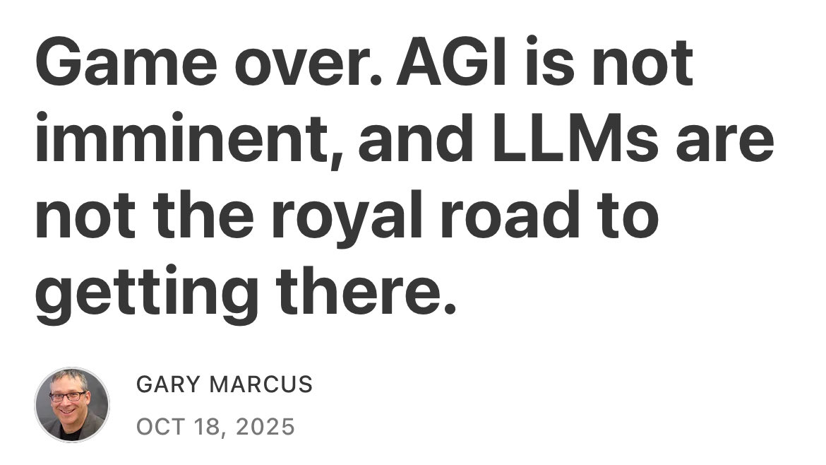 MauiBoyMacro's tweet image. “First slowly, and then all at once, dreams of LLMs bringing us to the cusp of AGI have fallen apart. The last few months have been devastating”  👇🏼