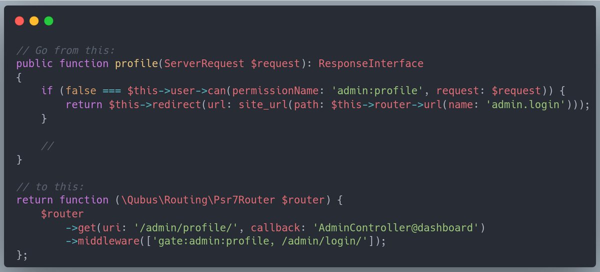 codefyphp's tweet image. How to create a gate middleware: codefyphp.com/docs/blog/2025…