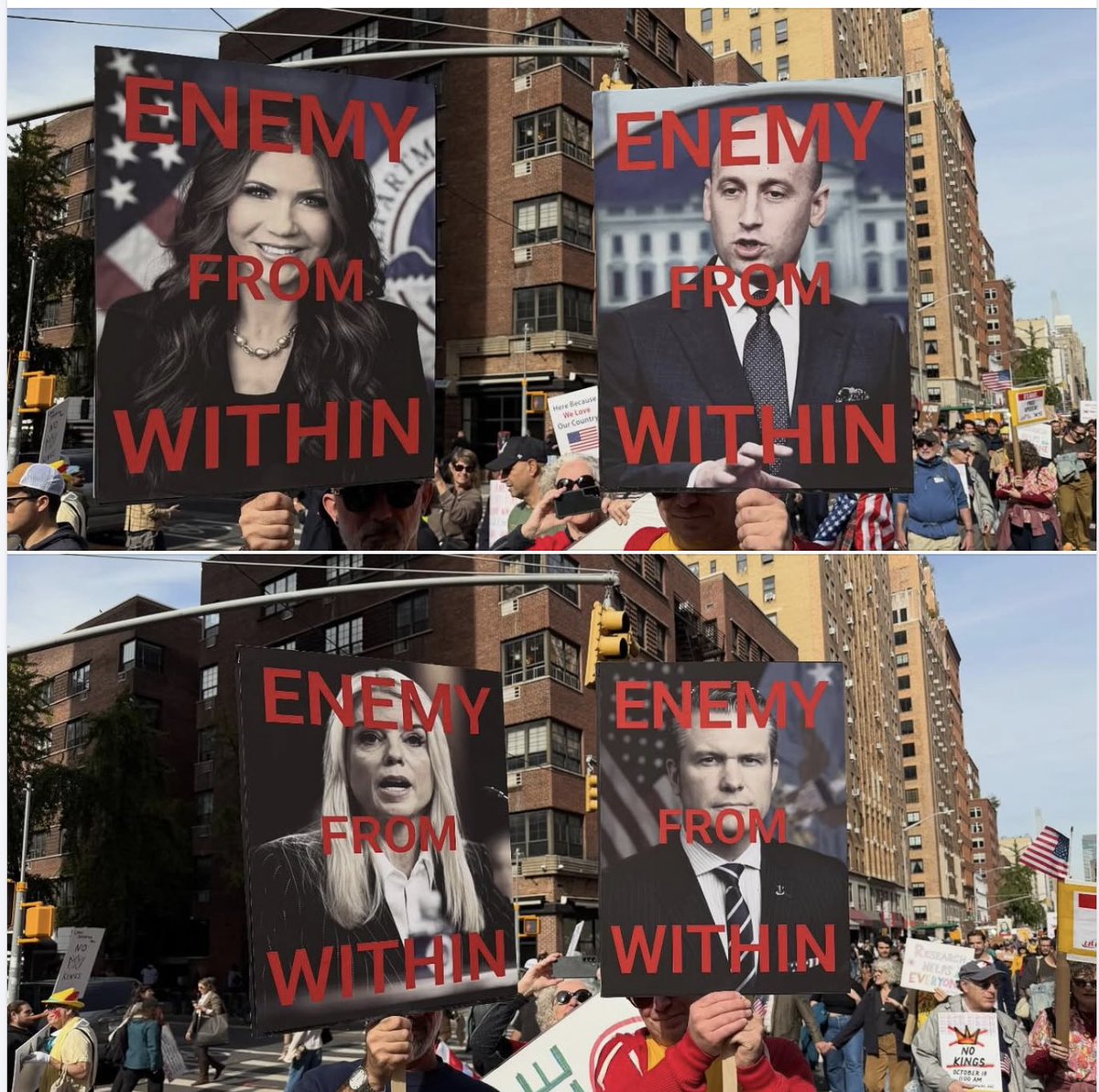 Sandi Bachom 📹 (@sandibachom) on Twitter photo Trump is immune. But these 4 are going to The Hague #NoKings Trump is immune. But these 4 are going to The Hague #NoKings
