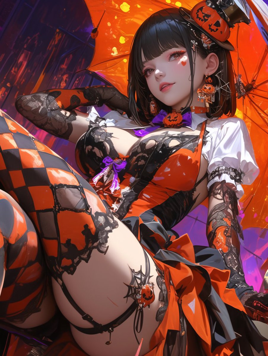 #AIart　うめたなAI
【ハロウィン🎃カーニバル】