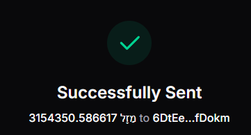 dex paid.

sent some more to feed the jewwheel.

we wont stop till we reach Olam Ha-Ba
