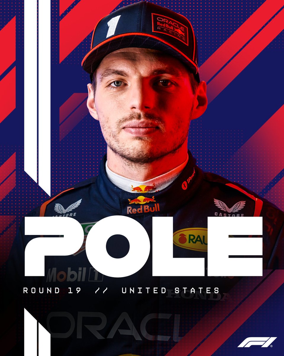 🏁MAX VERSTAPPEN É POLE POSITION!

 Lando Norris largando em P2 e Charles Leclerc P3

 #F1 #USGP