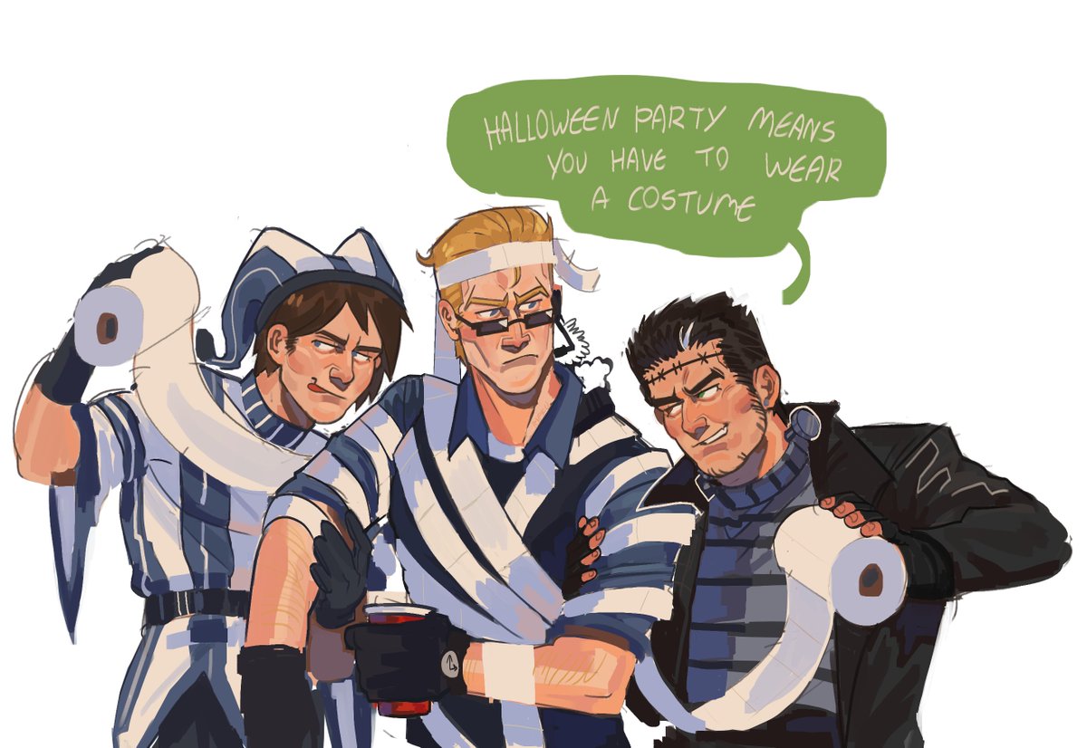 jake told me to finish this #residentevil stars Halloween party