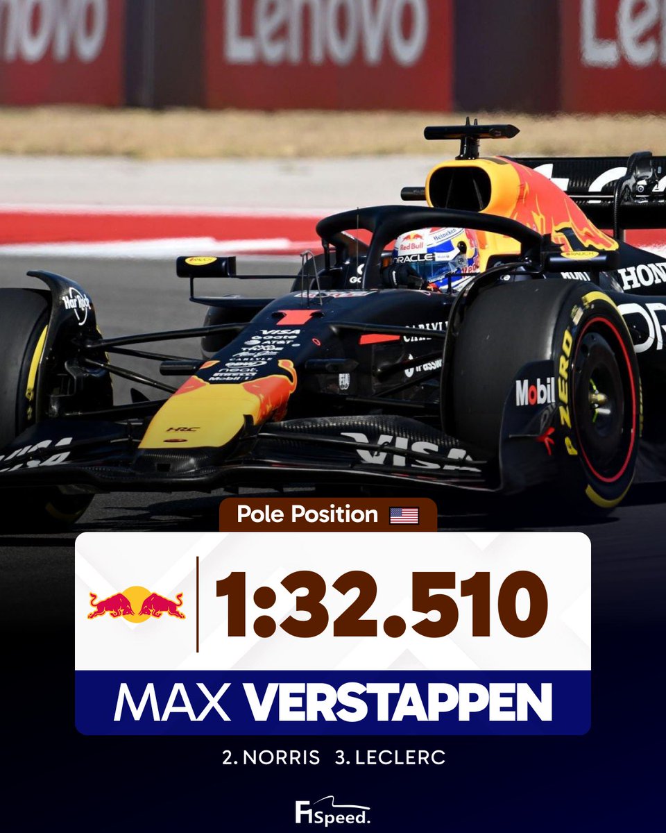 f1speed_indo's tweet image. 🚨 TERKINI - MAX VERSTAPPEN POLE POSITION GP AMERIKA!
CUKUP SATU HOT LAP SAJA DI Q3 🔥🔥