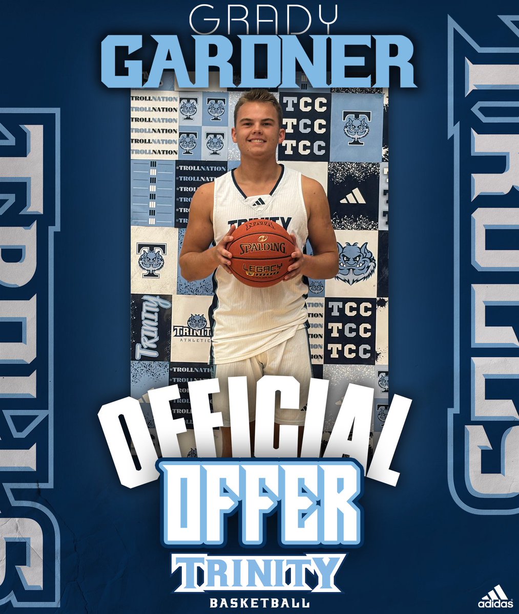 Grady Gardner (@gradygardner5) on Twitter photo After a great visit, workout, and conversation with <a href="/davidjosborn4/">David Osborn</a> and <a href="/ZaneShewmaker/">Zane Shewmaker</a> , Iām blessed to receive an offer to continue my academic and athletic career at Trinity Christian College! Go trolls! #CLIMB
<a href="/TrollsMBball/">Trinity Men's Basketball</a> <a href="/ArtesianHoops/">Martinsville Artesian Basketball</a> <a href="/J__Will34/">Jackson Williams</a> <a href="/BellCatMHS/">Jeff Bell</a> <a href="/CoachDug/">Brian Dugger</a> After a great visit, workout, and conversation with <a href="/davidjosborn4/">David Osborn</a> and <a href="/ZaneShewmaker/">Zane Shewmaker</a> , Iām blessed to receive an offer to continue my academic and athletic career at Trinity Christian College! Go trolls! #CLIMB
<a href="/TrollsMBball/">Trinity Men's Basketball</a> <a href="/ArtesianHoops/">Martinsville Artesian Basketball</a> <a href="/J__Will34/">Jackson Williams</a> <a href="/BellCatMHS/">Jeff Bell</a> <a href="/CoachDug/">Brian Dugger</a>