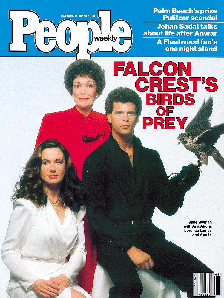 People Magazine Cover, October 18, 1982: Jane Wyman, Ana Alicia and Lorenzo Lamas of ‘Falcon Crest’