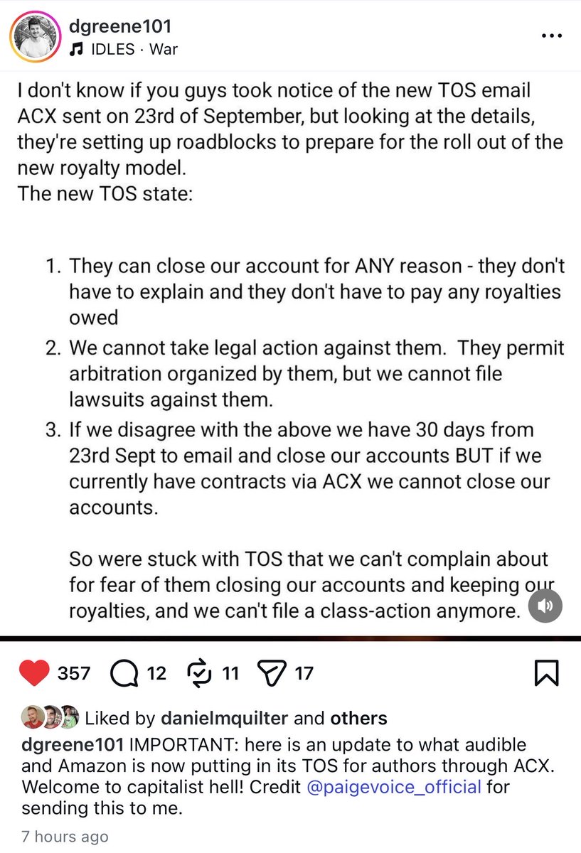 Amazon is doing more shady shit. Authors should be aware. 

From Daniel Greene on IG: