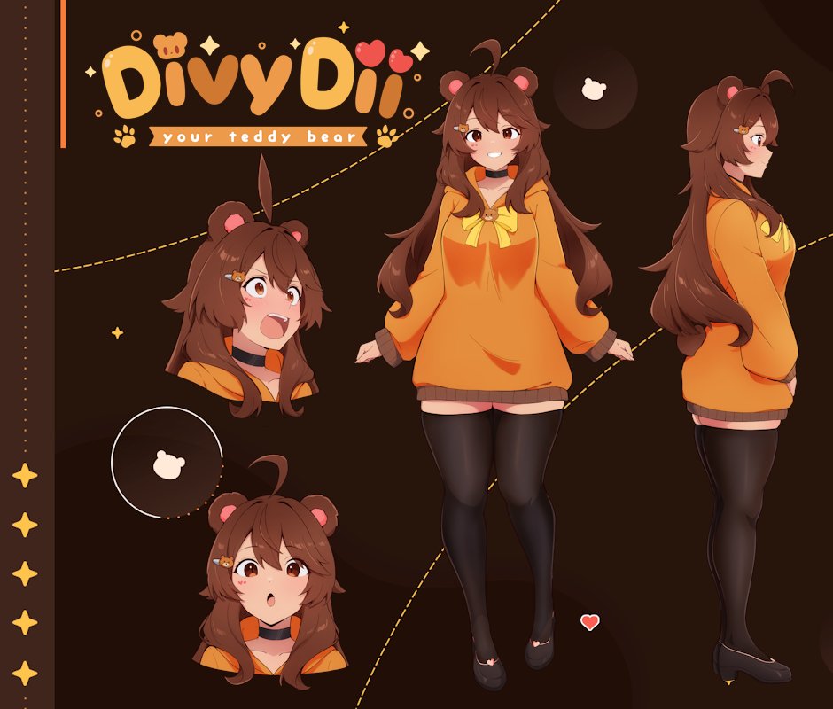 Teddy Bear Vtuber at your service!
Simple but effective! 🧸🧡
#Vtuber #vtubear #ENVtuber