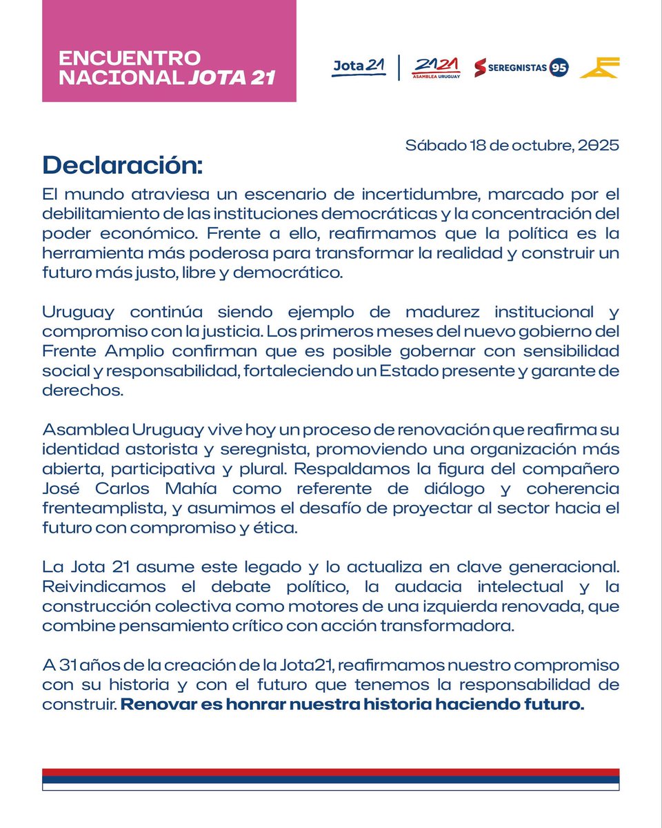 Juventud de Asamblea Uruguay tweet media