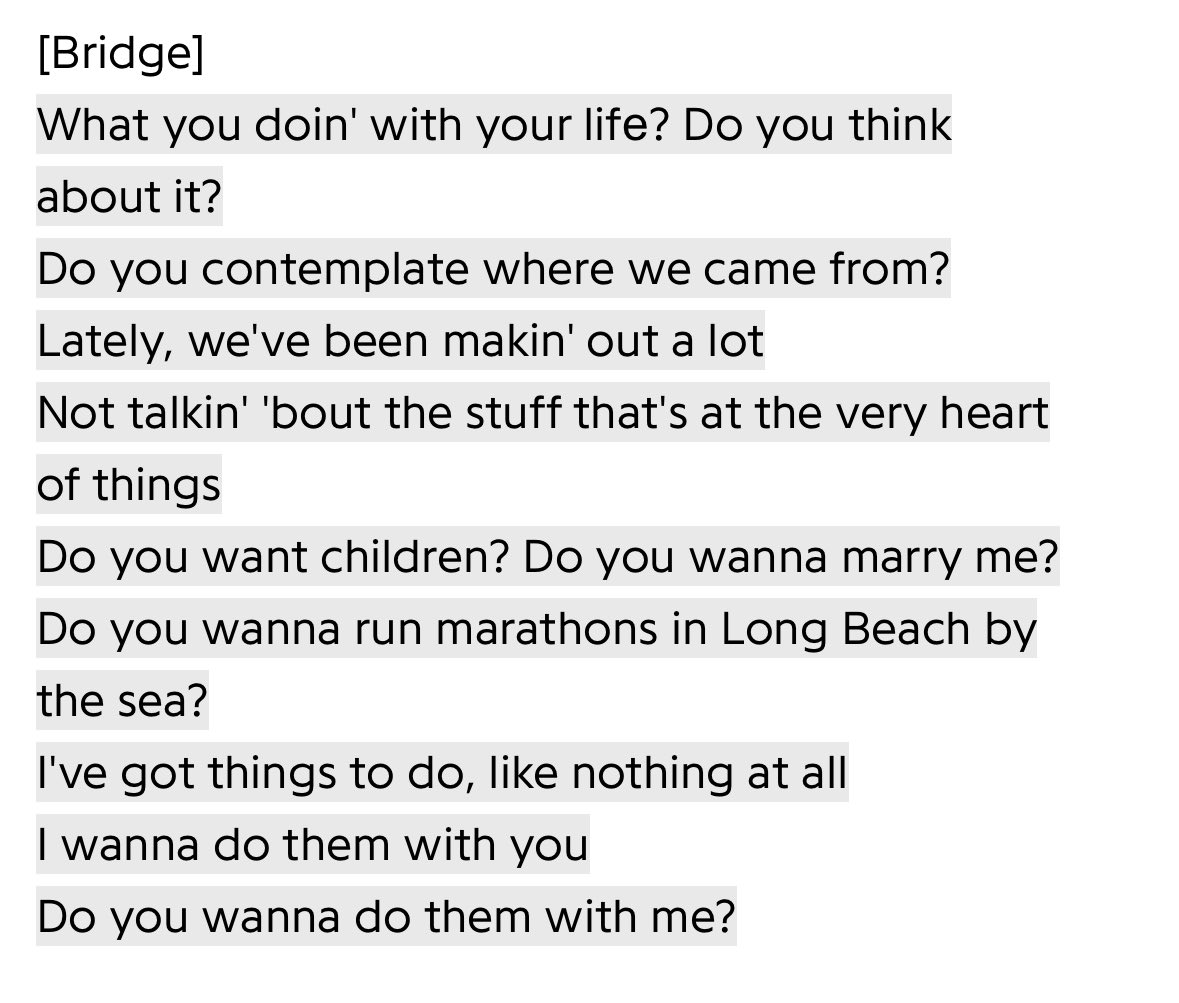 The second verse of lana’s sweet astounds me every single time I hear it. the most beautifully rendered expression of the desires of every person alive
