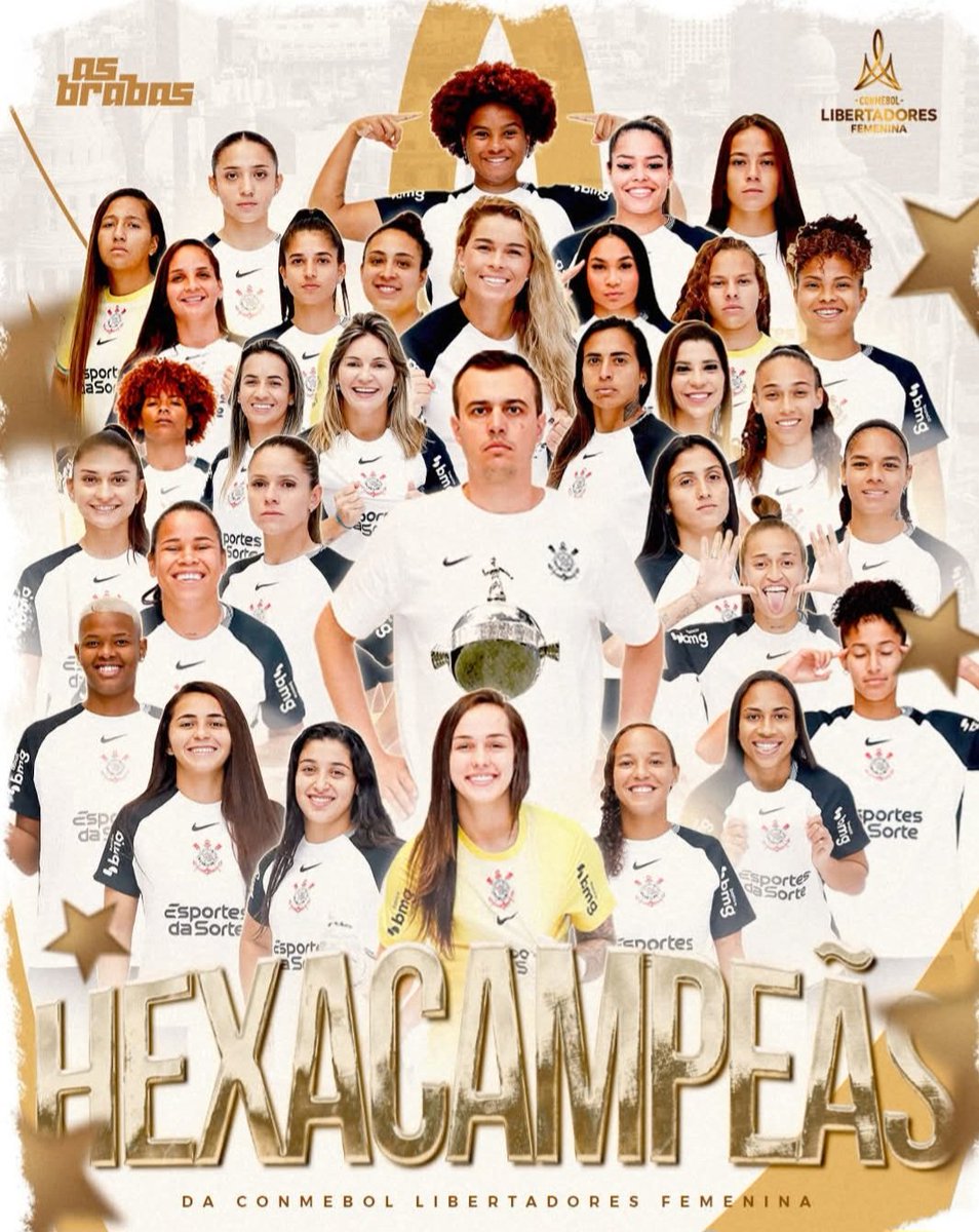silviadlima's tweet image. AS BRABAS!!
🏆🏆🏆🏆🏆🏆
#HexaCampeãs 
#Libertadores
