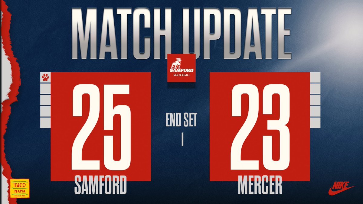 Bulldogs take set one🗣️

📊 ms.spr.ly/6017sfF51

#BeABetterBulldog | #AllForSAMford