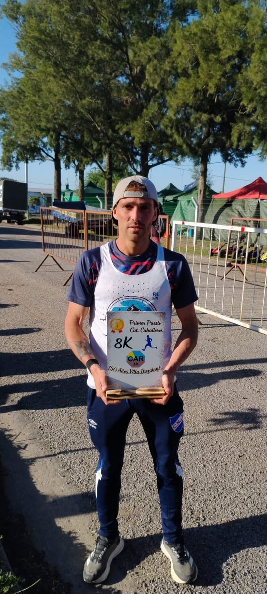 El atleta floridense Horacio Olariaga logró el 1er puesto en los 8k Trail desarrollada en San José, en el marco de los  150 años  de Villa Ituzaingó “vamos florida!”, expresó Horacio.