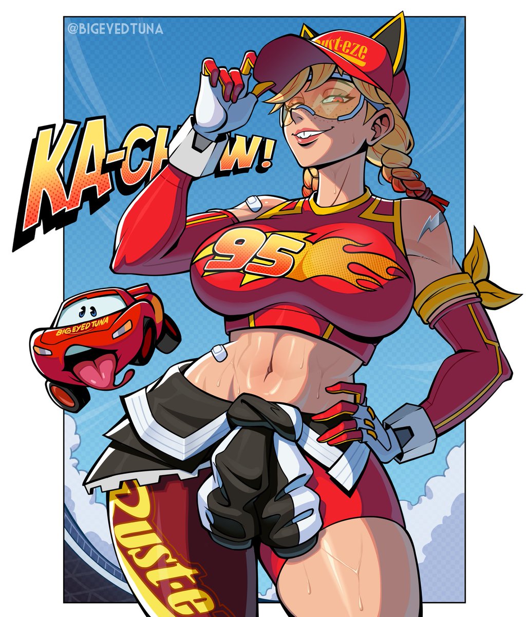 BigEyedTuna's tweet image. The new squirrel girl skin from Marvel rivals but improved, Ka-Chow #SquirrelGirl