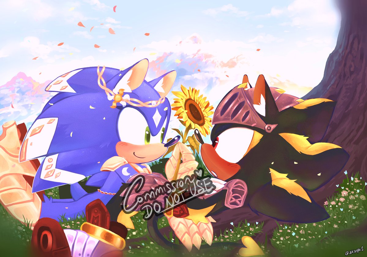 Commission work for <a href="/warp_luna/">Warp 🌙 🔞</a> and <a href="/aranciiata/">Nori 🧀🔞</a> !! 💐💐(˶ᵔ ᵕ ᵔ˶) Thank you sm for your support💛  #sonicoc #sonicfanart