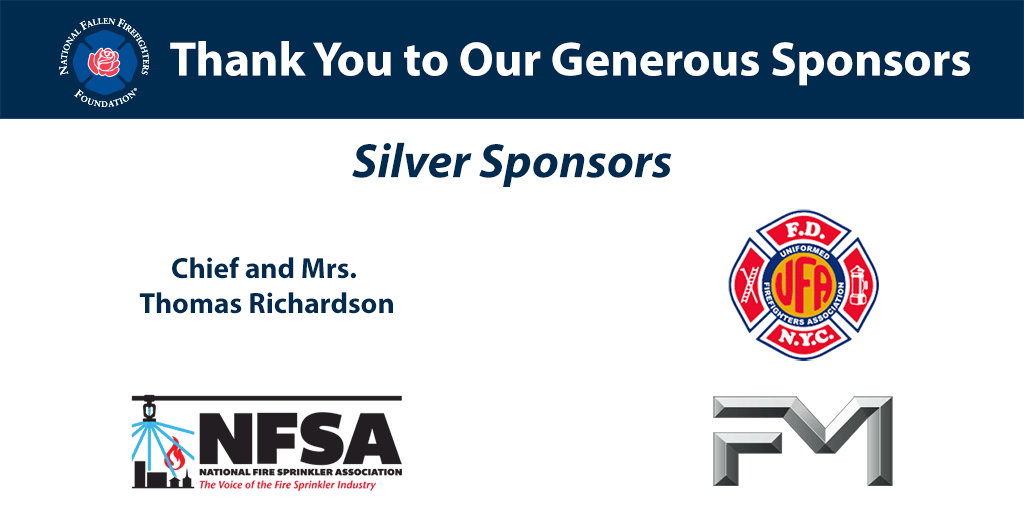 NFFF_News's tweet image. We would like to take this time to thank our generous sponsors, without whom the NFFF/FDNY Memorial would not have been possible. Thank you for helping us Honor Post-9/11 Heroes 
#nfffpost911heroes #FireHero #fireherofamily 
@UFANYC
@NFSAorg 
@FMGlobal
