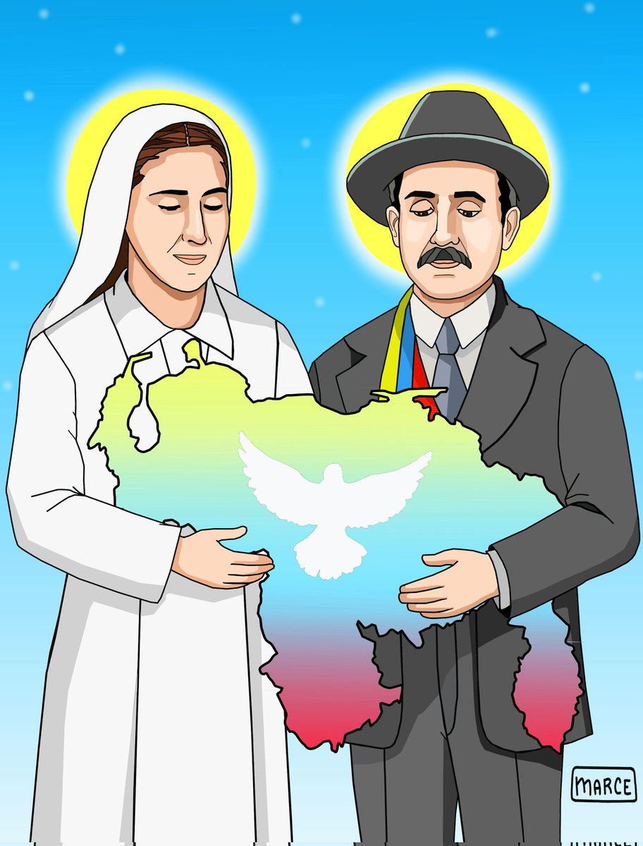 Tenemos dos Santos Venezolanos, el Dr José Gregorio Hernández y la Madre Carmen Rendiles. Venezuela está llena de gozo por este acontecimiento.
Con todo mi cariño,
Marce.-