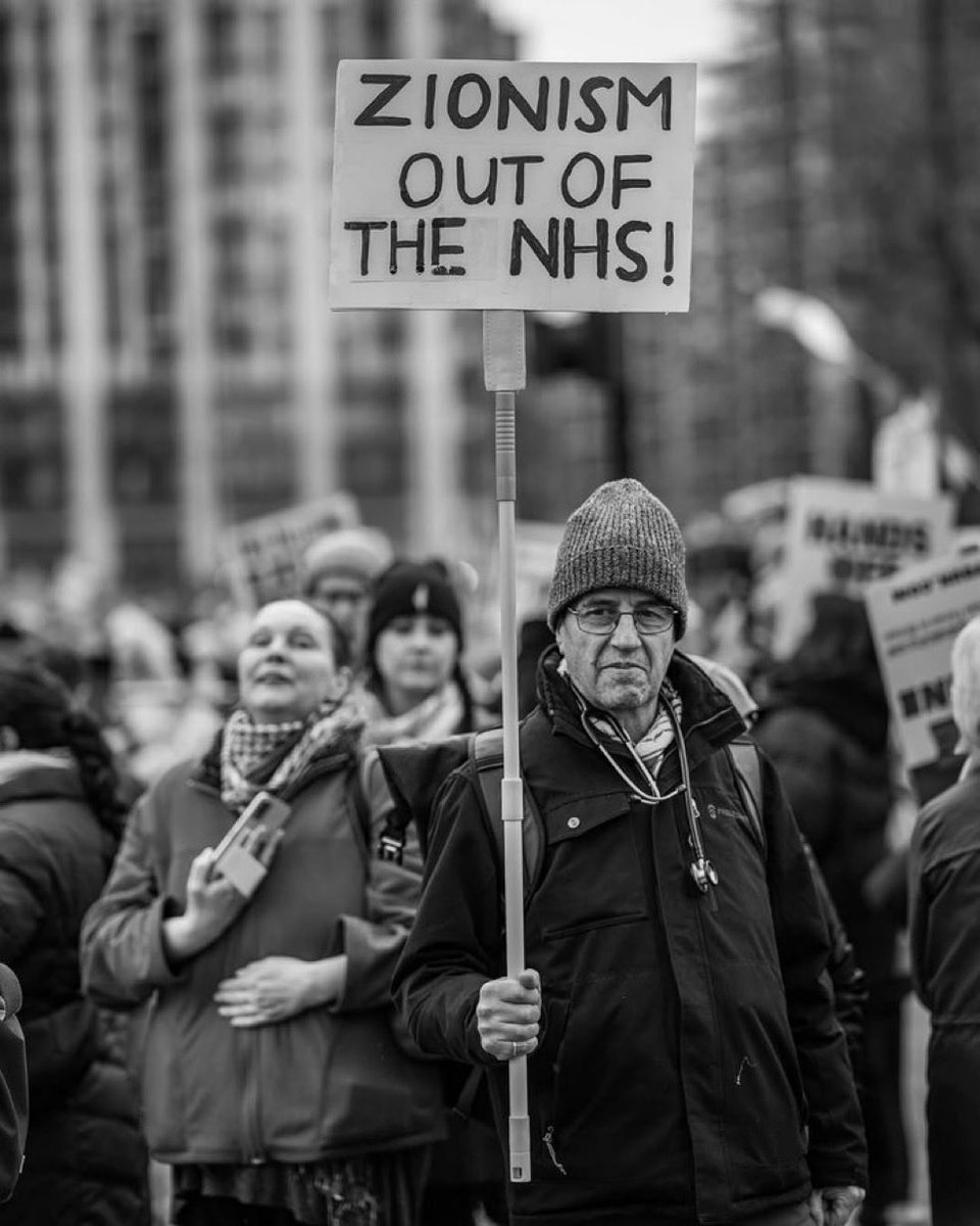 HeidiBachram's tweet image. They want most Jews gone from the NHS. I’m guessing patients and staff. We let this happen. Shame on us.