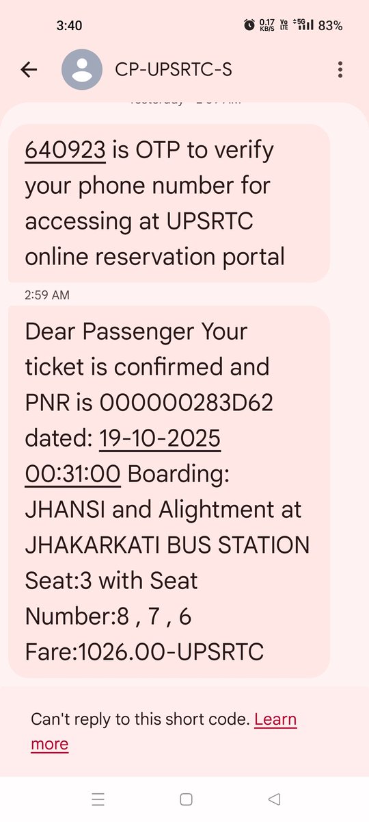 srivastav23's tweet photo. @UPSRTCHQ @UpsrtcJhn @CMOfficeUP no bus available at the time jhansi depo. Kindly resolve this issue and please refund will proceed asap. 
Thanks https://t.co/vxF21PWRRg