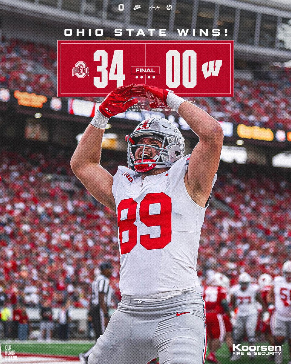 Took care of business against the Badgers ✅

#GoBucks