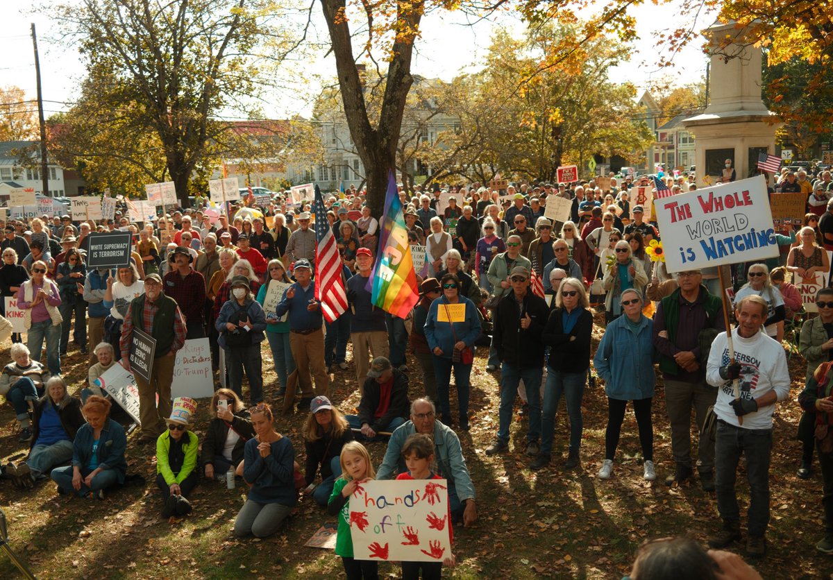 Brattleboro, Vermont: Population 12,000
No Kings protest October 18th, 2025: 4,000