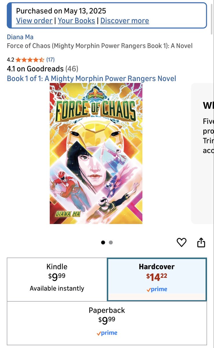 My kids and I have been reading this book as a school project over the summer. All I can say is that is we have thoroughly enjoyed it. May not be for everyone but it’s officially licensed and is most certainly not written by a robot. Written from a very real POV. ☺️ #PowerRangers