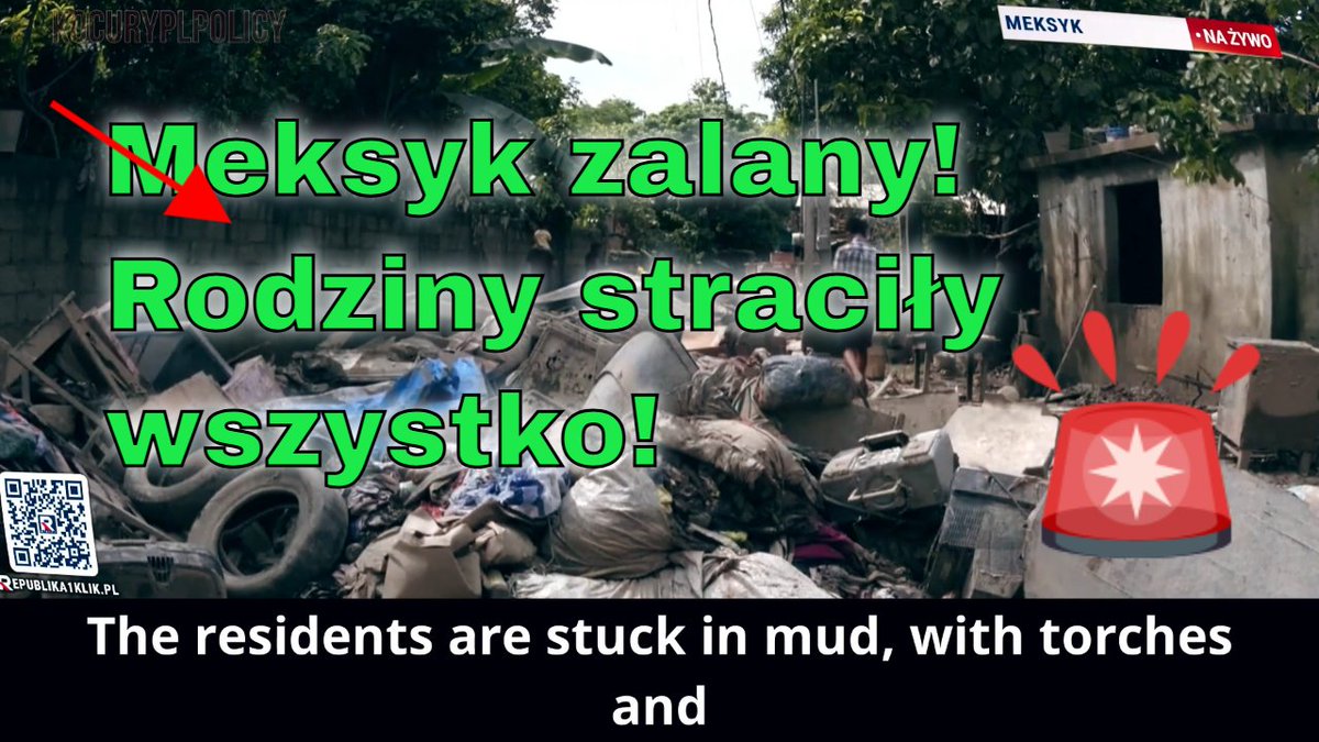 kocuryPLpolicy's tweet image. Meksyk zalany! Powodzie zabrały wszystko – są ofiary i zniszczenia youtu.be/70csW_pGvOM?si… via @YouTube 
#Meksyk #Powódź #Katastrofa #Tragedia #Ofiary #Rodziny #Zniszczenia #Pogoda #Alarm #Pomoc