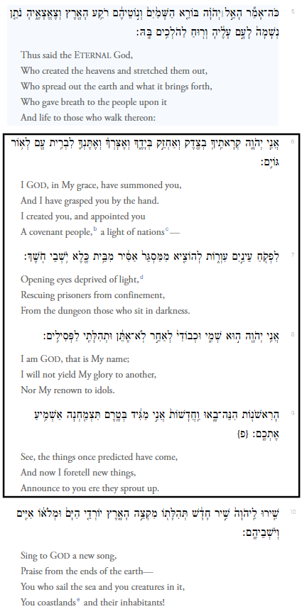 This week, we start the Torah anew with Bereshit (In the Beginning).

Today across the world, Jews also read the Haftarah from Isaiah, Chapter 42. Reading the text from the Haftarah, I was in awe. I think of the twenty hostages who finally returned from captivity in Gaza. B"H 🎗️