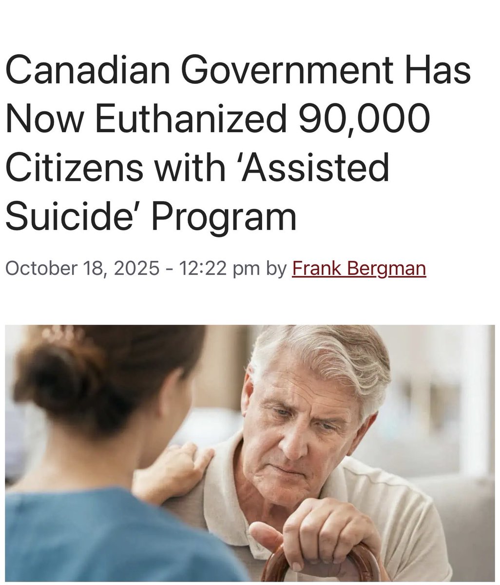 Canada has euthanized around 90,000 people since Prime Minister Justin Trudeau’s Liberal government legalized so-called “Medical Assistance in Dying” (MAID) in 2016, a watchdog has revealed.

The death toll was exposed in shocking new data published by the Euthanasia Prevention