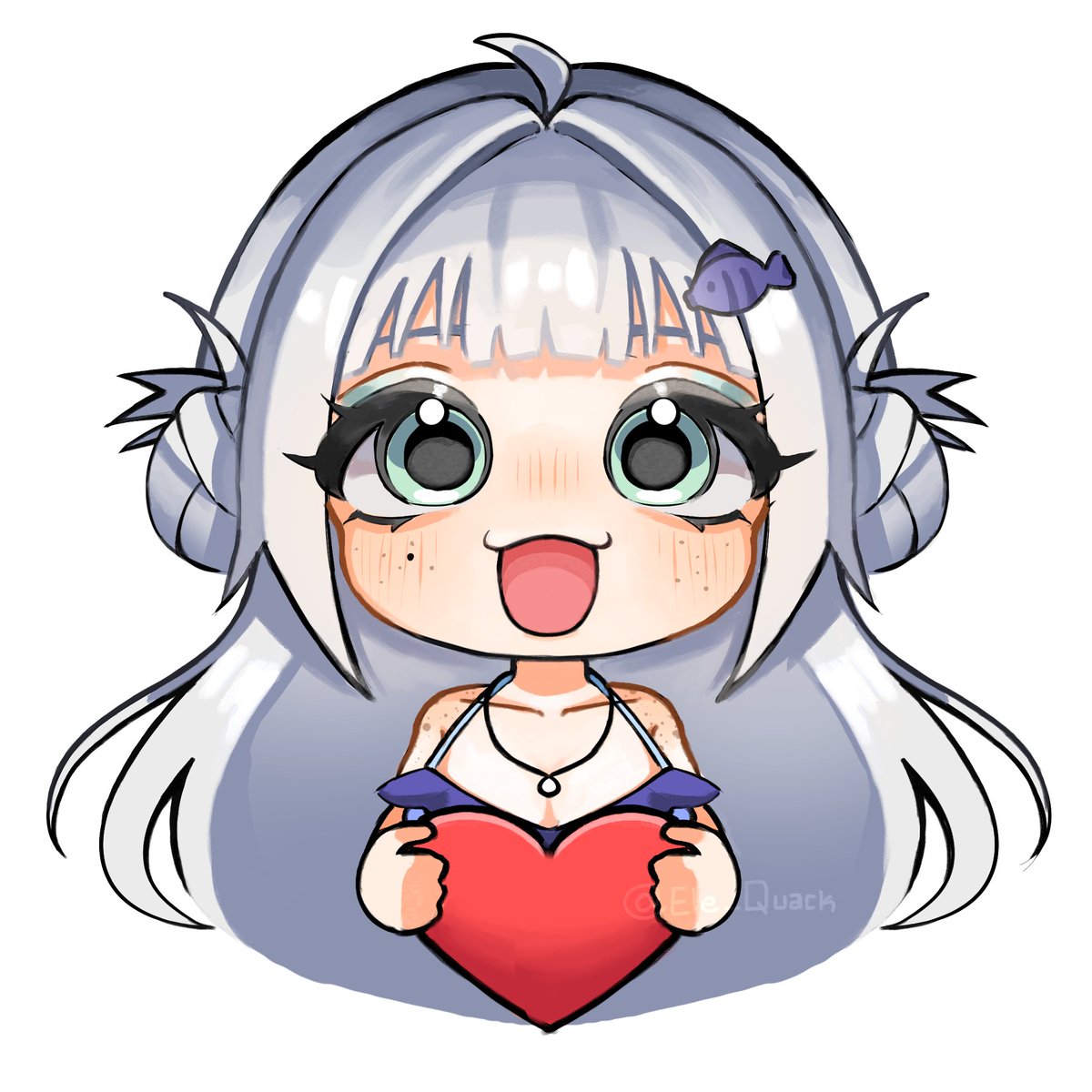 Congratulations, <a href="/N0kkki/">Nokki</a>  on your debut! We wish you all the best! <3

#Vtuber #Art #Chibi