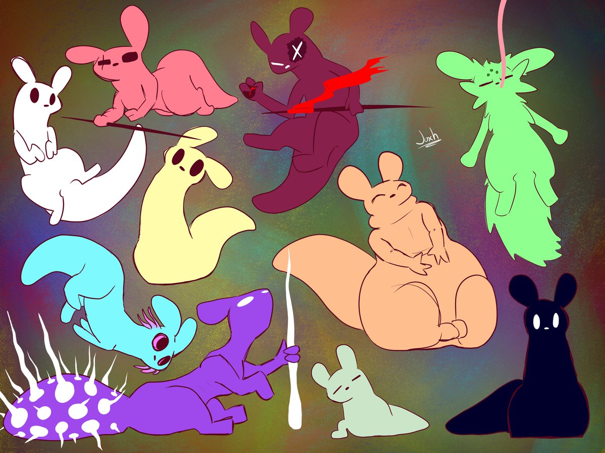 JoxhDraws's tweet image. Slugcats #rainworld