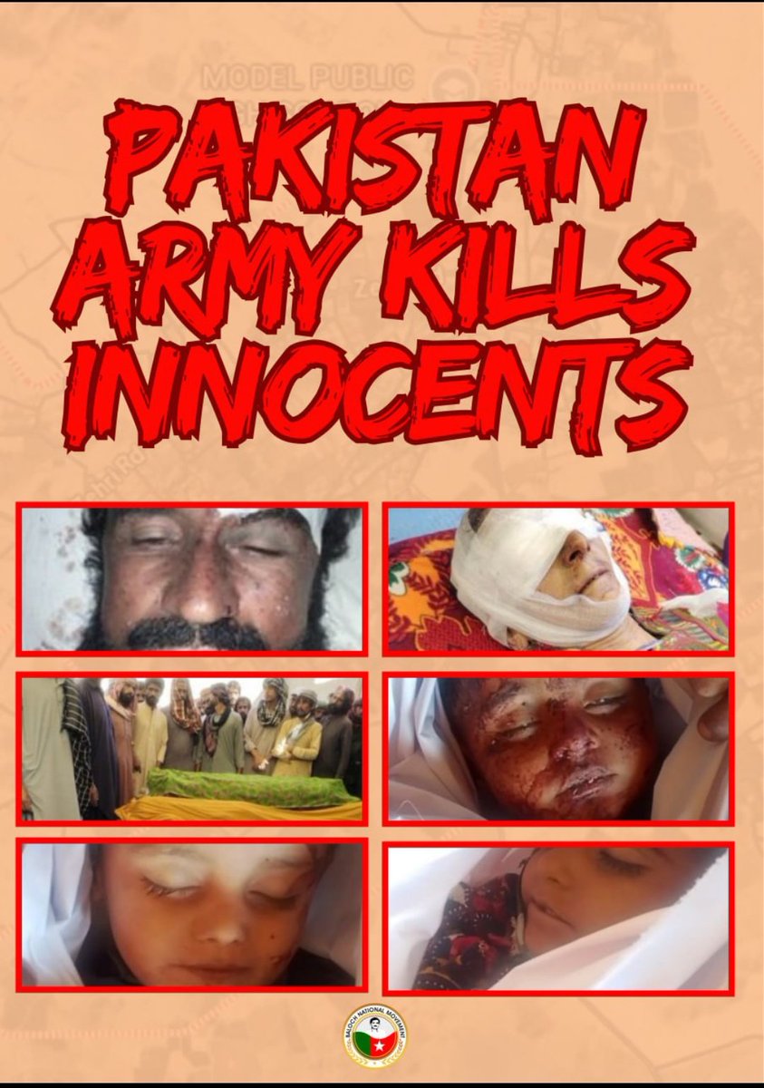 bijar_saee57411's tweet photo. #BNMPosters | #ZehriUnderSiege

5 October : Pakistani military helicopters attacked Charhi, Moola Pass, Zehri —      six civilians, including four children, were killed, and three others injured.

👉 Download this poster in high quality here:
https://t.co/t2PFm6lHAV https://t.co/3Q6SStpf4O