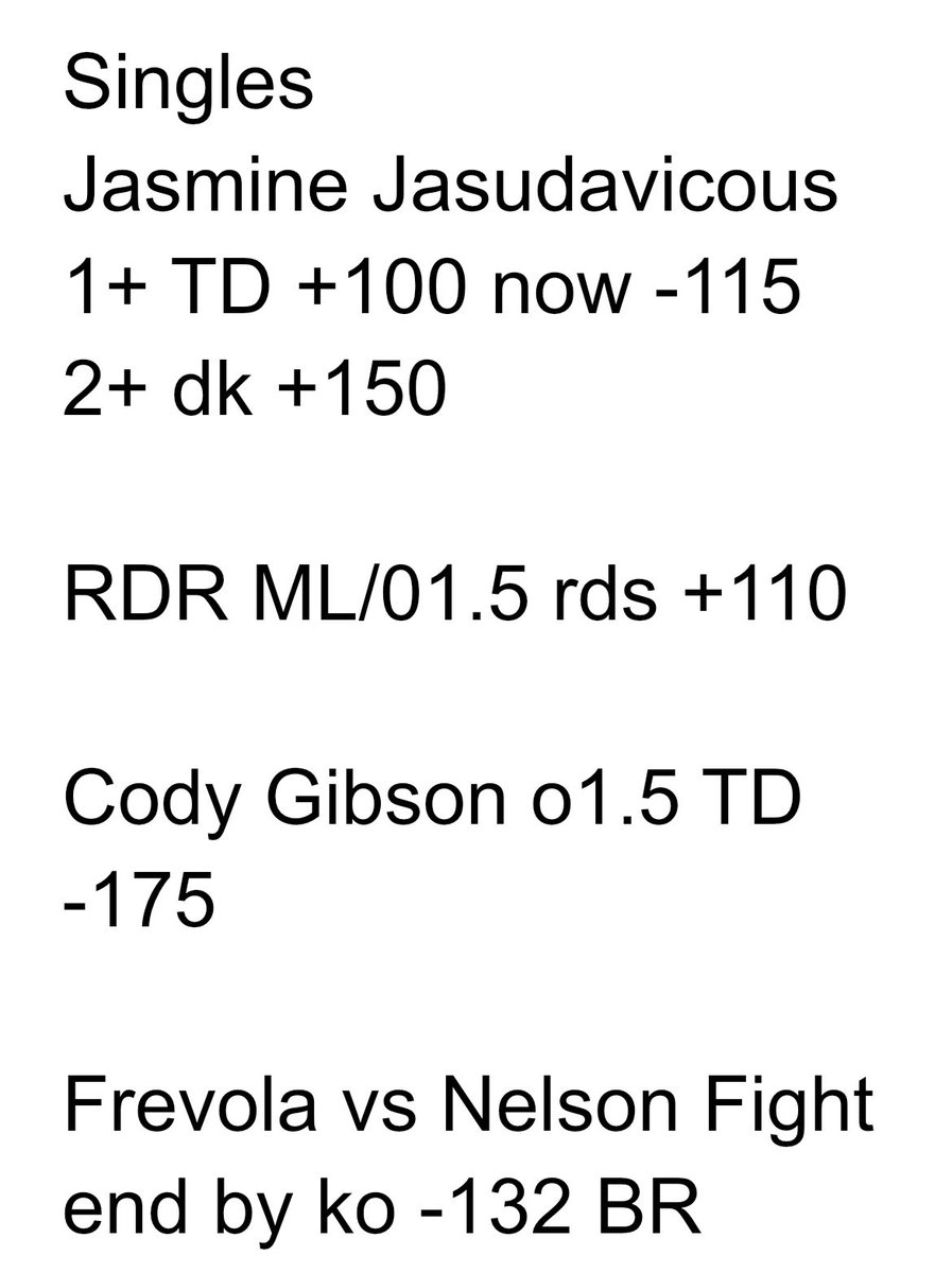 GGippe's tweet image. UFC betting board for today