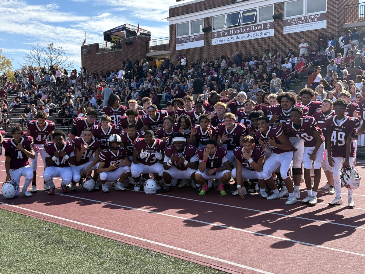 Joe Tuman (@jtuman21) on Twitter photo The Handley football team celebrates after Carson Green wins 2025 Homecoming King The Handley football team celebrates after Carson Green wins 2025 Homecoming King