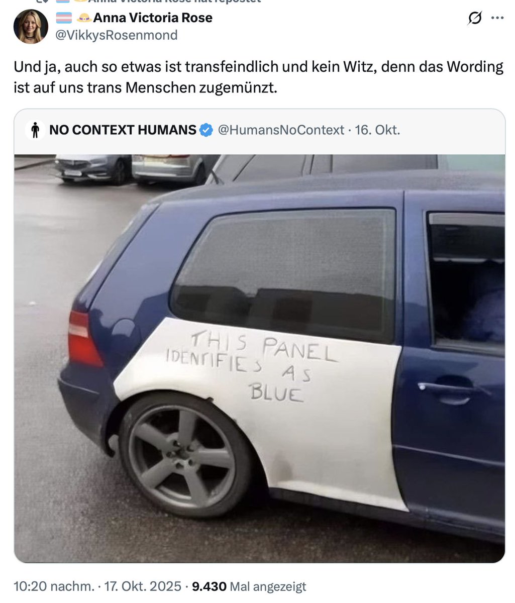Das Auto ist ein vulnerables äußerst sensibles Wesen. Man sollte es nicht mit Männern mit Fetisch in einen Topf werfen. Das kann die Bremskraft erheblich beeinträchtigen und den Scheibenwischer in tiefe beleidigte Depression stürzen.