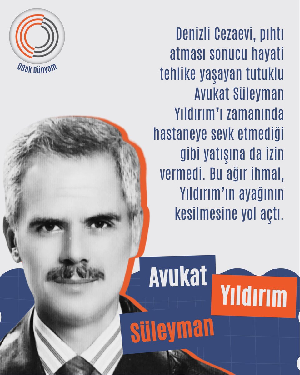 SüleymanYıldırım Yaşasın

İhmaller yüzünden Avukat Süleyman Yıldırım’ın ayağı kesildi