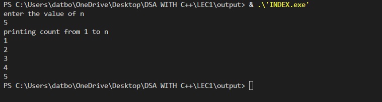 datboi_aayu's tweet image. Day 154 of #365DaysOfCode
WebDev: Loops in JS
1️⃣ for:fixed iterations
2️⃣ while:until condition false
3️⃣ dowhile:at least once
4️⃣ forof:arrays
5️⃣ for in:object
DSA:
1️⃣ Explored loop&logic
2️⃣ Wrote program to print 1→n
3️⃣ Learned iteration
4️⃣ Built foundation for problemsolving