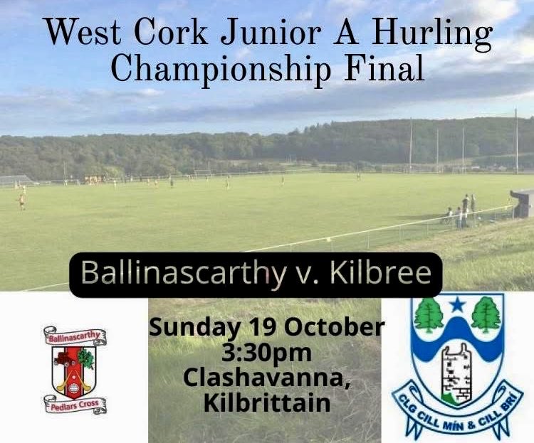 Owen Gaels
Gaa Club wish 
Ballinascarthy the 
Best of Luck 
in their Carbery 
Hurling Final 
this weekend.

<a href="/BalGAAofficial/">BallinascarthyGAA</a>