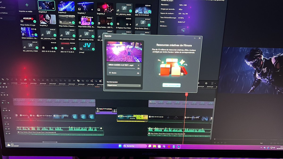 Will971 (@will971jebrille) on Twitter photo Une demie journée de montage pour le test Ninja Gaiden 4 et la famille <a href="/JVMag_ch/">JVMag🇨🇭</a> 
Une vraie pépite ce jeu! Hâte que vous puissiez y jouer le 21! 🫡
Le test sera dispo sur le YouTube <a href="/JVMag_ch/">JVMag🇨🇭</a> 
Dès lors Retrouver le dernier test de Sonic youtu.be/huSKswwUEew?si…
#NinjaGaiden4 Une demie journée de montage pour le test Ninja Gaiden 4 et la famille <a href="/JVMag_ch/">JVMag🇨🇭</a> 
Une vraie pépite ce jeu! Hâte que vous puissiez y jouer le 21! 🫡
Le test sera dispo sur le YouTube <a href="/JVMag_ch/">JVMag🇨🇭</a> 
Dès lors Retrouver le dernier test de Sonic youtu.be/huSKswwUEew?si…
#NinjaGaiden4