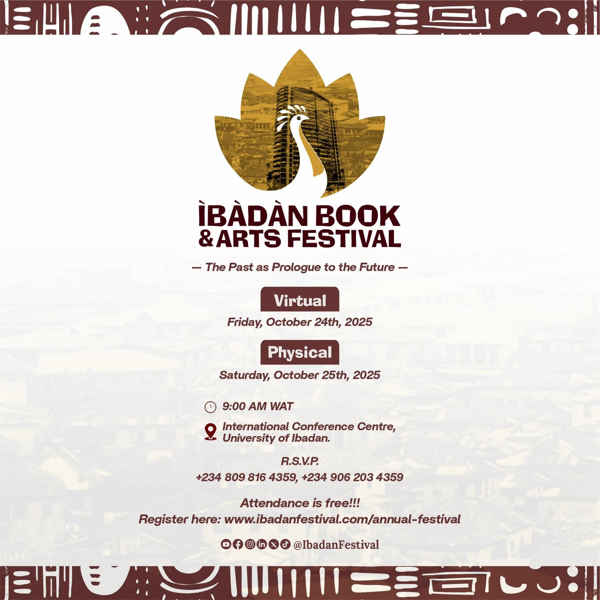 All the cool people of Ibadan, writers and art enthusiasts. Registration is free, I’ll be there. Come join us.