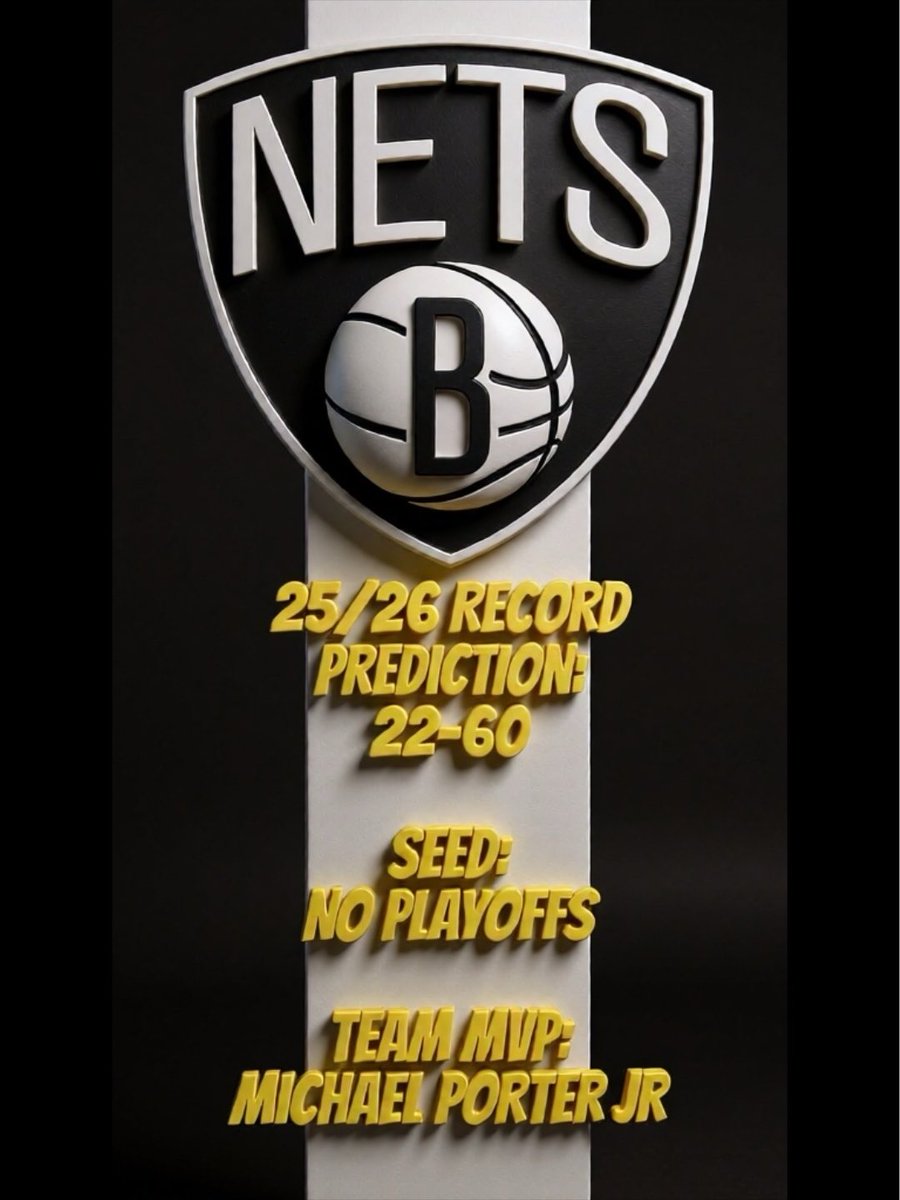 We predict the Record, Playoff Seeding, and Team MVP for the #brooklynnets. The #nets will finish with 22-60 record, miss the playoffs, &amp; Team MVP will be #michaelporterjr . #brooklyn #nba #basketball #sports #sportsnews #trending #nbatrending #nbanews #sportstrending #mvp #bk