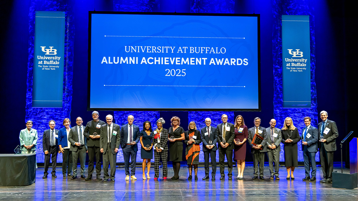 What a night! We couldn’t be prouder of this year’s UB Alumni Achievement Award recipients. 🎉 Watch the highlights and celebrate their incredible accomplishments. ms.spr.ly/6016sfKPj #UBuffalo #UBAlumni