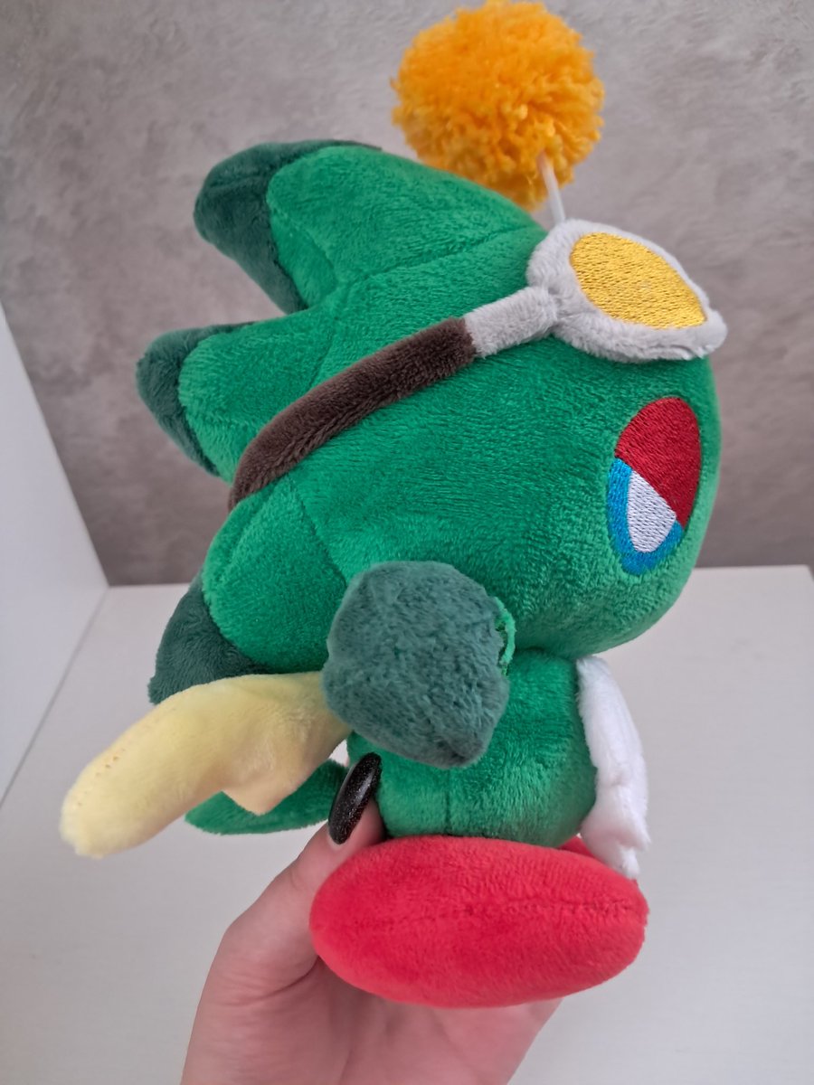 TiramisUuuu_6's tweet photo. I'd like to show again the Chao Jet plush that was custom made for me in 2024✨️ https://t.co/pZRIGxEM4B