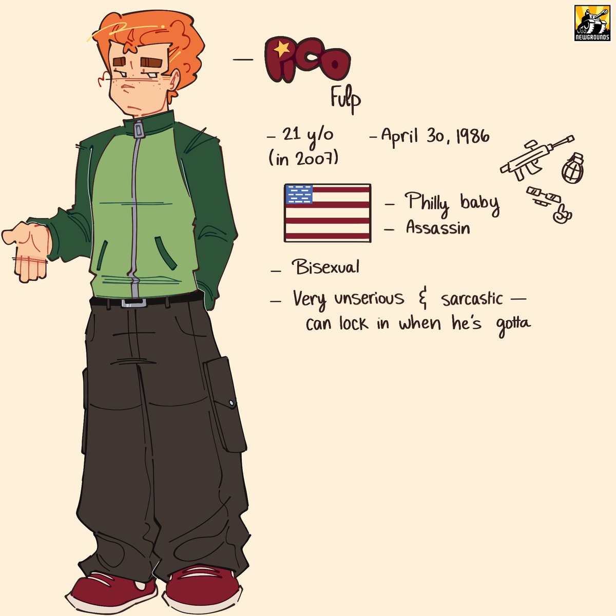 redddxz's tweet image. Mb for posting him a lot but I can&apos;t help myself 💔 

#pico #picosschool #newgrounds