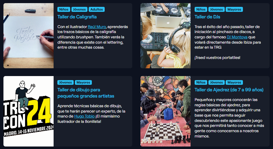 tarugoconf's tweet image. ¡Taller de caligrafía, de ajedrez, de dibujo, de Sketchnoting o para convertirte en DJ! 🖌️🎨

Si quieres ir a alguno de estos talleres del #CommunityDay debes apuntarte en este FORMULARIO para reservar tu plaza: forms.gle/jDqedda1ePFKz7…