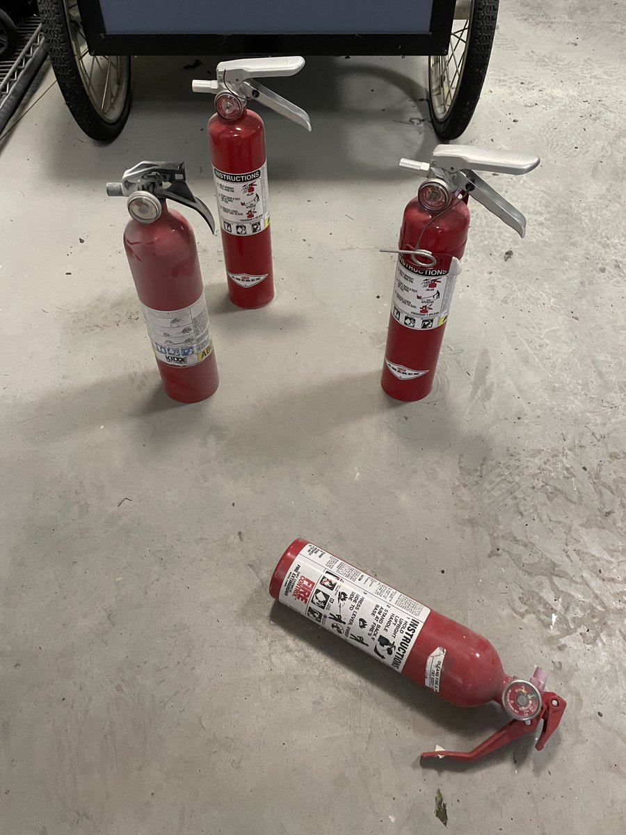 My family could have lost so much this week if not for two things: working fire alarms and fire extinguishers

Lithium-Ion battery fires are no joke. ALWAYS remove your batteries once they’ve charged, you never know when the overcharge protection may fail!

⬇️story below
