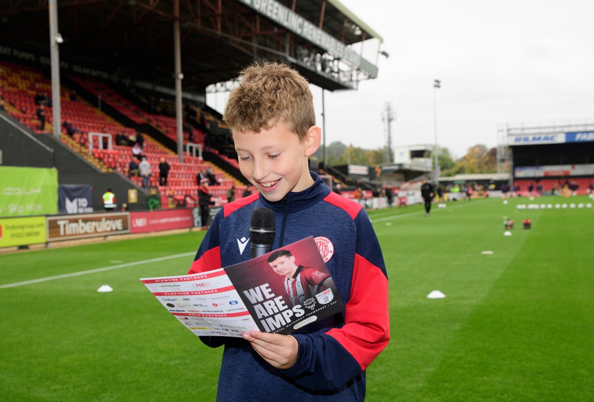 🎤 Thank you to Imps supporter Tilly and Stevenage fan Reid for reading out the teams ahead of today’s game!